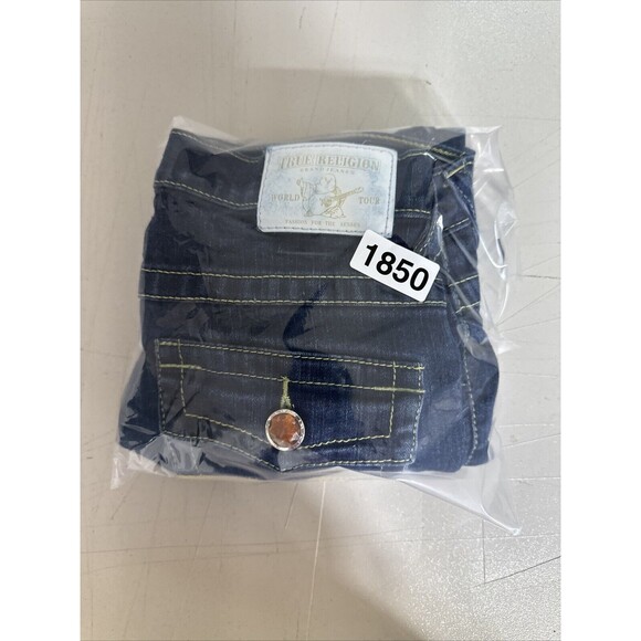True Religion‎ Jeans Womens Sz 26x28 Blue Low American Cowgirl Preppy Dark Denim - Picture 14 of 14